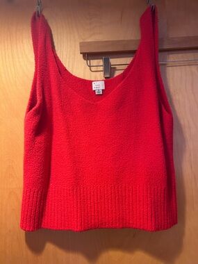a new day Bright Red Knit Tank
